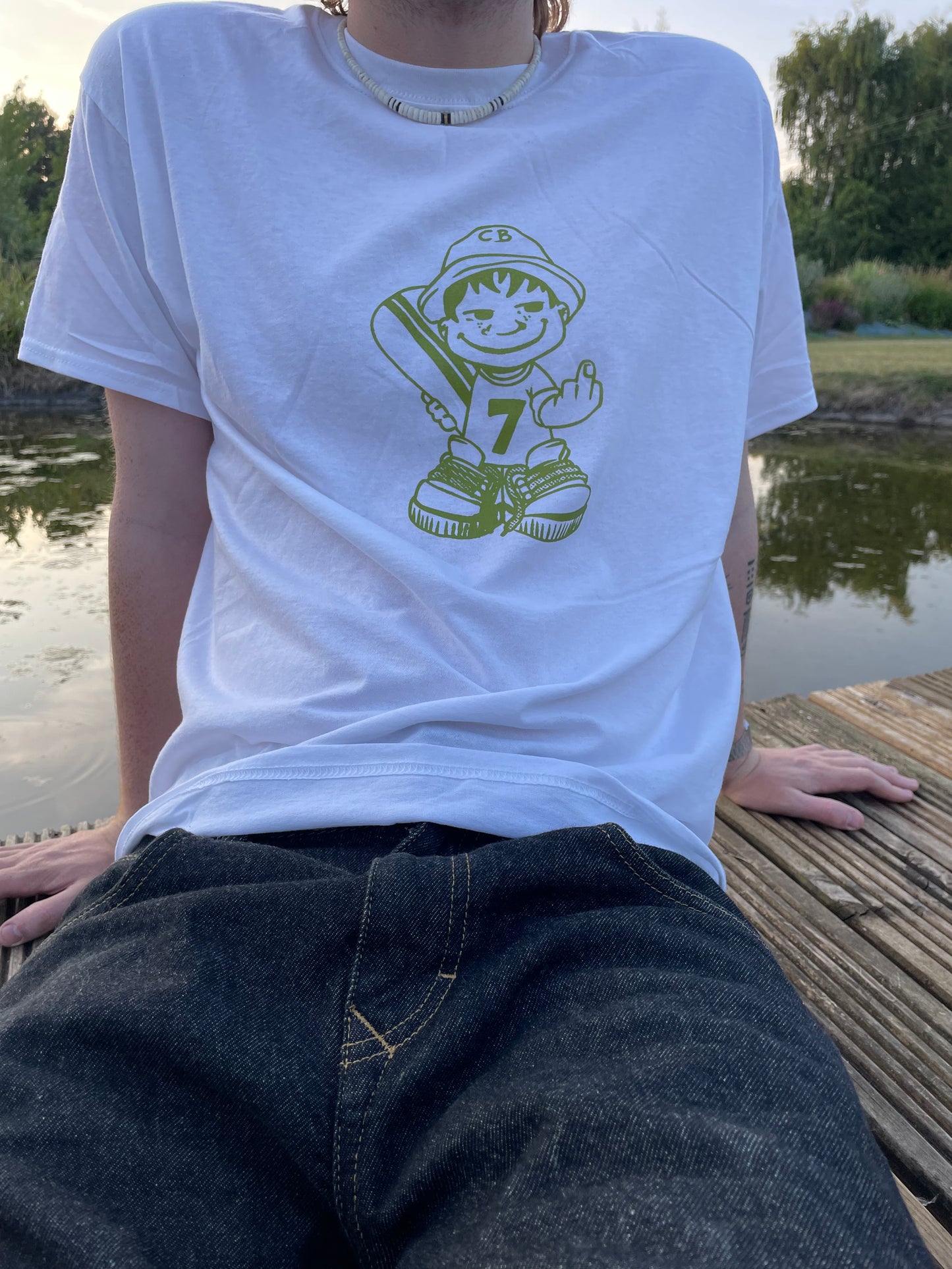 Graphic snowboarder tee