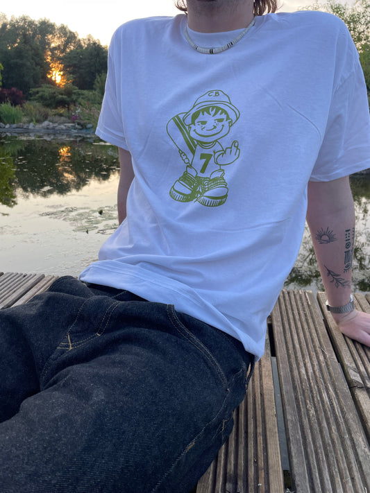 Graphic snowboarder tee