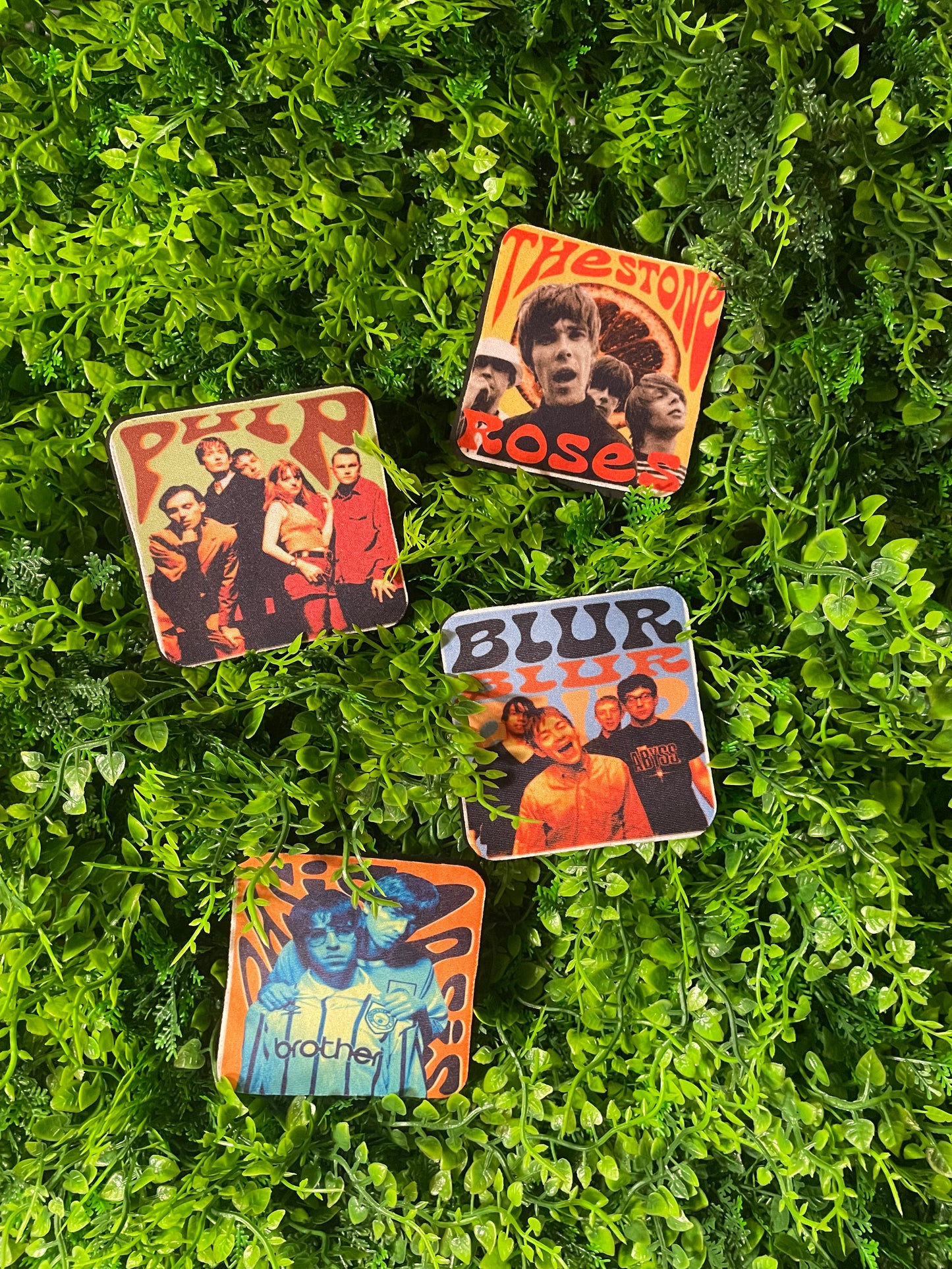 Brit pop Coaster set